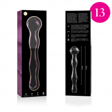 NEBULA SERIES BY IBIZA - MODELO 13 DILDO VIDRO BOROSILICADO 18 X 3,5 CM ROSA