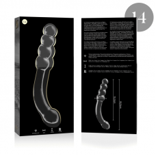 NEBULA SERIES BY IBIZA - MODELO 14 DILDO VIDRO BOROSILICADO 18,5 X 3 CM TRANSPARENTE