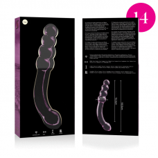 NEBULA SERIES BY IBIZA - MODELO 14 DILDO VIDRO BOROSILICADO 18,5 X 3 CM ROSA