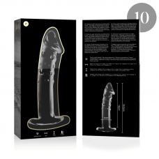 NEBULA SERIES BY IBIZA - MODELO 19 DILDO VIDRO BOROSILICADO 18,5 X 4 CM TRANSPARENTE