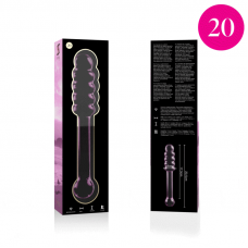 NEBULA SERIES BY IBIZA - MODELO 20 DILDO VIDRO BOROSILICADO 20,5 X 3 CM ROSA