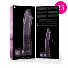 NEBULA SERIES BY IBIZA - MODELO 23 DILDO VIDRO BOROSILICADO 21,5 X 4 CM ROSA