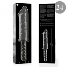 NEBULA SERIES BY IBIZA - MODELO 24 DILDO VIDRO BOROSILICADO 28,5 X 5 CM TRANSPARENTE