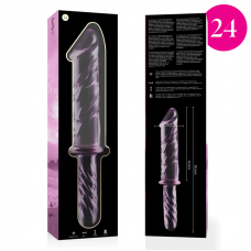 NEBULA SERIES BY IBIZA - MODELO 24 DILDO VIDRO BOROSILICADO 28,5 X 5 CM ROSA