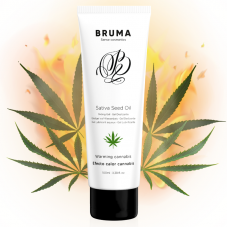 BRUMA - SATIVA SEED OIL SLIDING GEL AQUECEDOR SABOR CANNABIS 100 ML