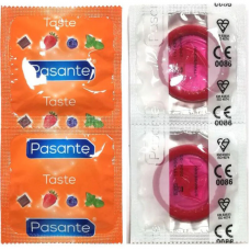 PASANTE - SACO DE PRESERVATIVO SABOR MORANGO 144 UNIDADES