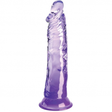 KING COCK - CLEAR PÊNIS REALÍSTICO 19.7 CM ROXO