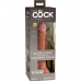 KING COCK - ELITE DILDO DE SILICONE REALÍSTICO 17.8 CM CARAMELO