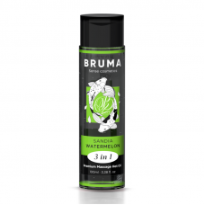 BRUMA - ÓLEO DE MASSAGEM PREMIUM EFEITO CALOR SABOR MELANCIA 3 EM 1 - 100 ML