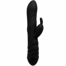 ADRIEN LASTIC - VIBRADOR TWISTER E ROTADOR MASSAGER COELHO PRETO