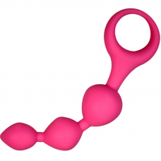 ALIVE - BOLAS ANAIS DE SILICONE TRIBALL ROSA 15 CM