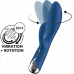 SATISFYER - SPINNING COELHO 1 CLITÓRIS E ESTIMULAO G-SPOT AZUL