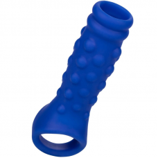 ADMIRAL - CAPA PARA PÊNIS COM FRISAS SILICONE LÍQUIDO AZUL