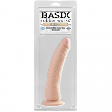 BASIX - JELLY PÊNIS SLIM 19 CM NATURAL